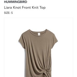Hummingbird Liara Knot Front Top